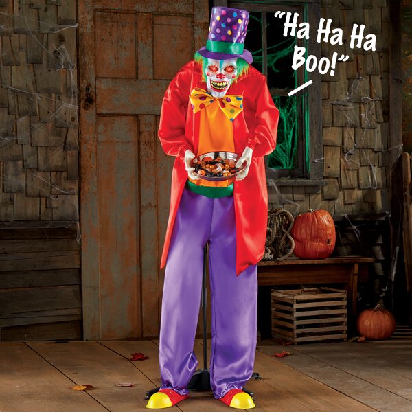 The Holiday Aisle Trick Or Treat Scary Animated Halloween Clown Wayfair